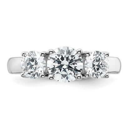 True Origin Lab Grown Diamond VS+ F+ Complete Round Three Stone Ring