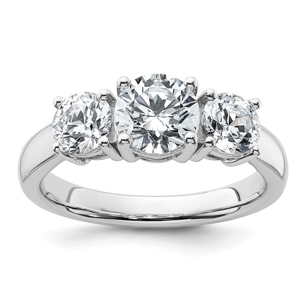True Origin Lab Grown Diamond VS+ F+ Complete Round Three Stone Ring