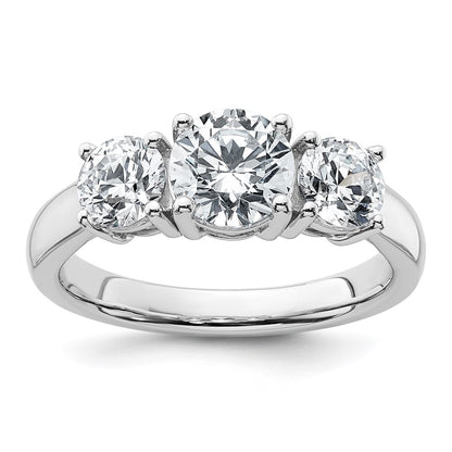 True Origin Lab Grown Diamond VS+ F+ Complete Round Three Stone Ring