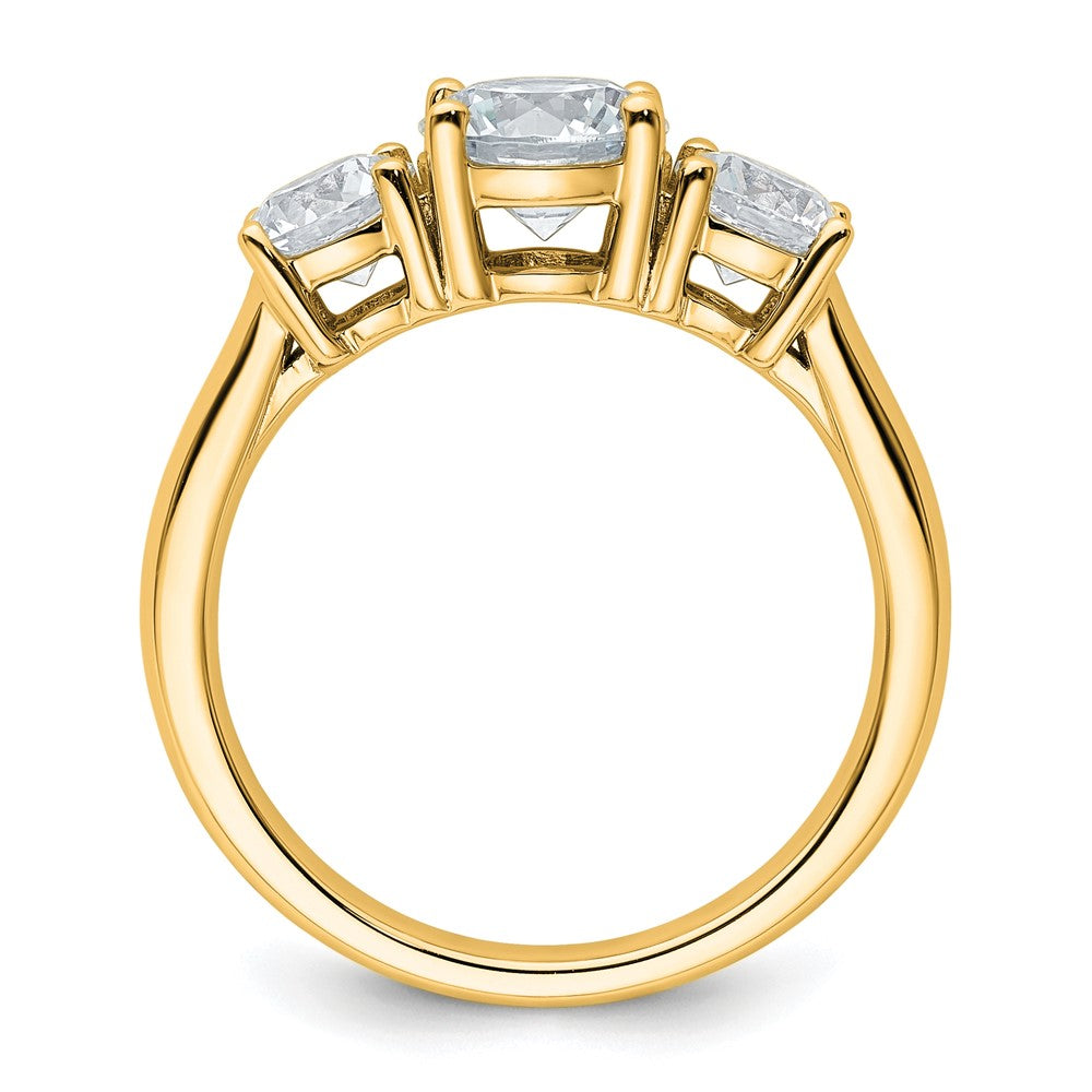 True Origin Lab Grown Diamond VS+ F+ Complete Round Three Stone Ring