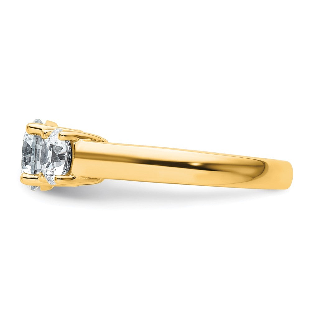 True Origin Lab Grown Diamond VS+ F+ Complete Round Three Stone Ring