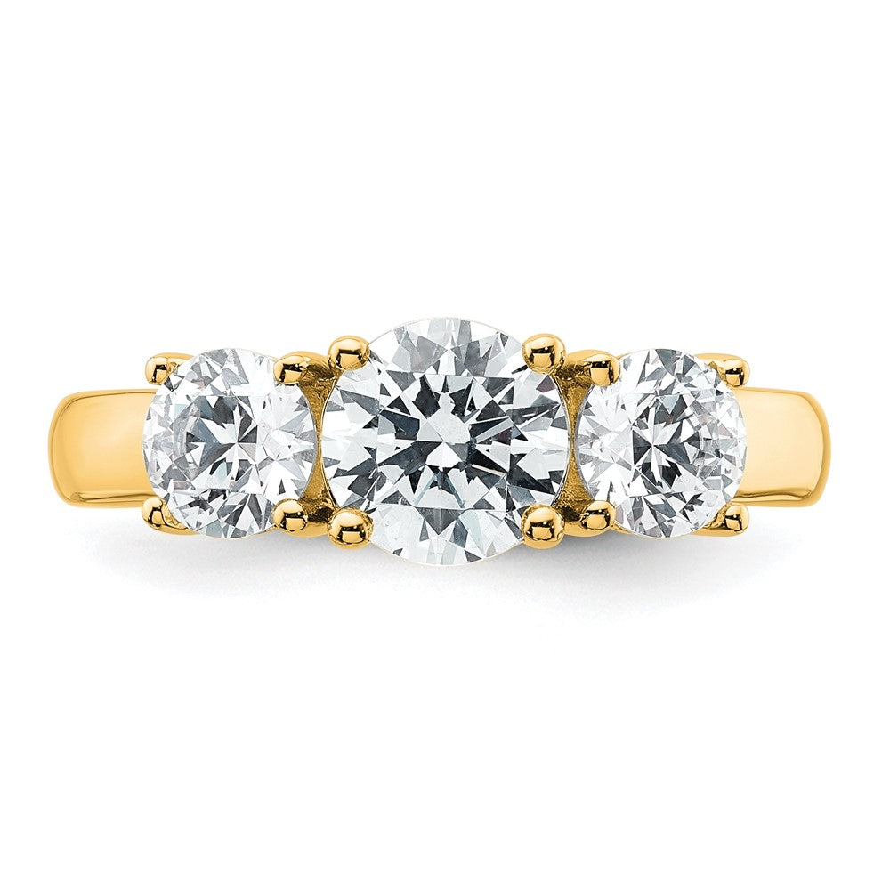 True Origin Lab Grown Diamond VS+ F+ Complete Round Three Stone Ring