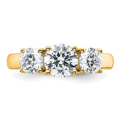 True Origin Lab Grown Diamond VS+ F+ Complete Round Three Stone Ring