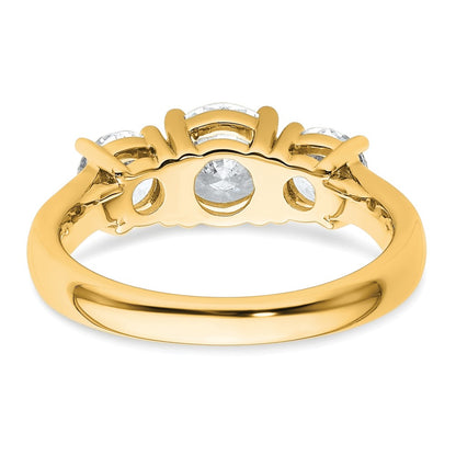True Origin Lab Grown Diamond VS+ F+ Complete Round Three Stone Ring