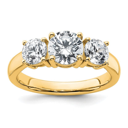 True Origin Lab Grown Diamond VS+ F+ Complete Round Three Stone Ring