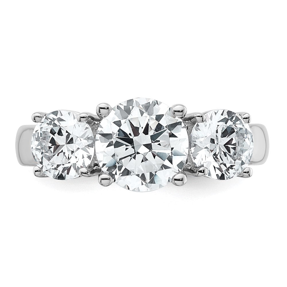 True Origin Lab Grown Diamond VS+ F+ Complete Round Three Stone Ring