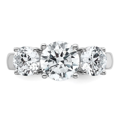 True Origin Lab Grown Diamond VS+ F+ Complete Round Three Stone Ring