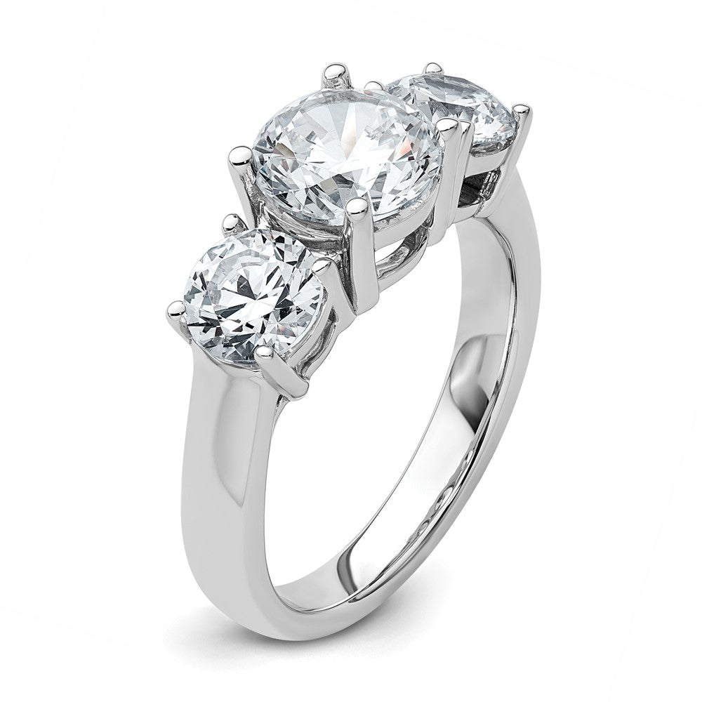 True Origin Lab Grown Diamond VS+ F+ Complete Round Three Stone Ring