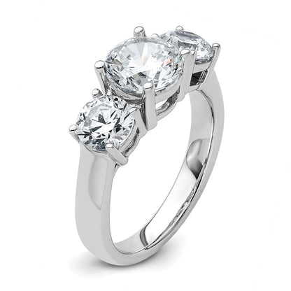 True Origin Lab Grown Diamond VS+ F+ Complete Round Three Stone Ring