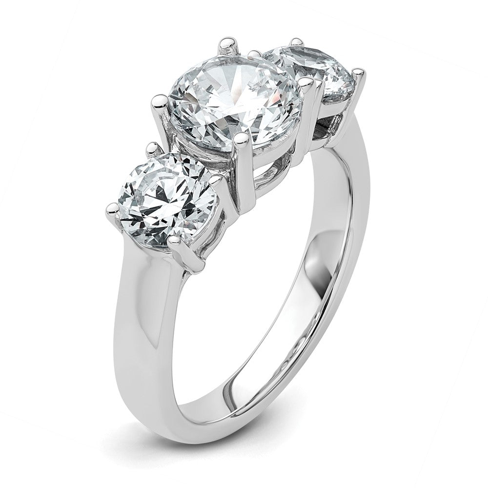 True Origin Lab Grown Diamond VS+ F+ Complete Round Three Stone Ring