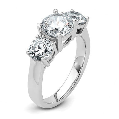 True Origin Lab Grown Diamond VS+ F+ Complete Round Three Stone Ring