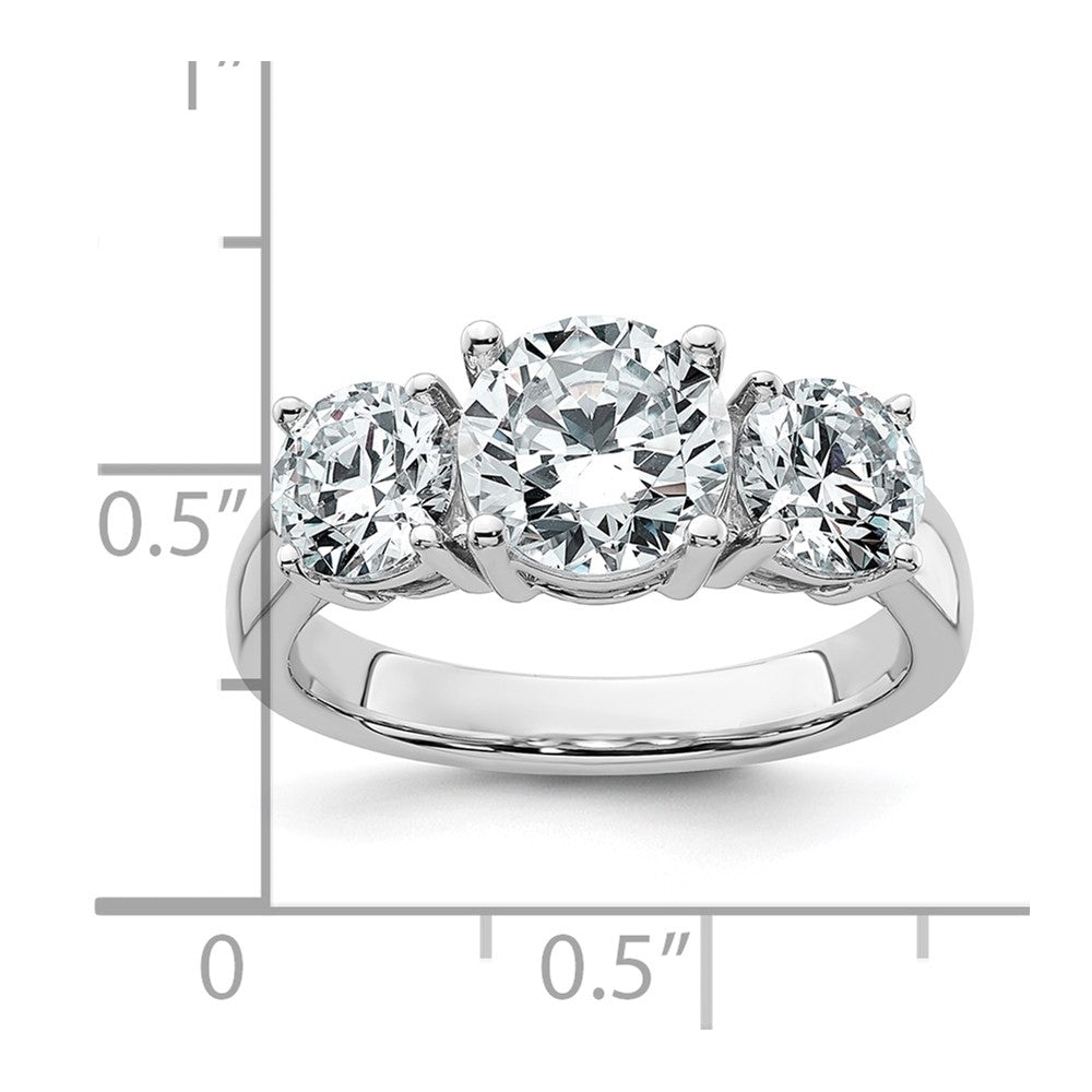 True Origin Lab Grown Diamond VS+ F+ Complete Round Three Stone Ring
