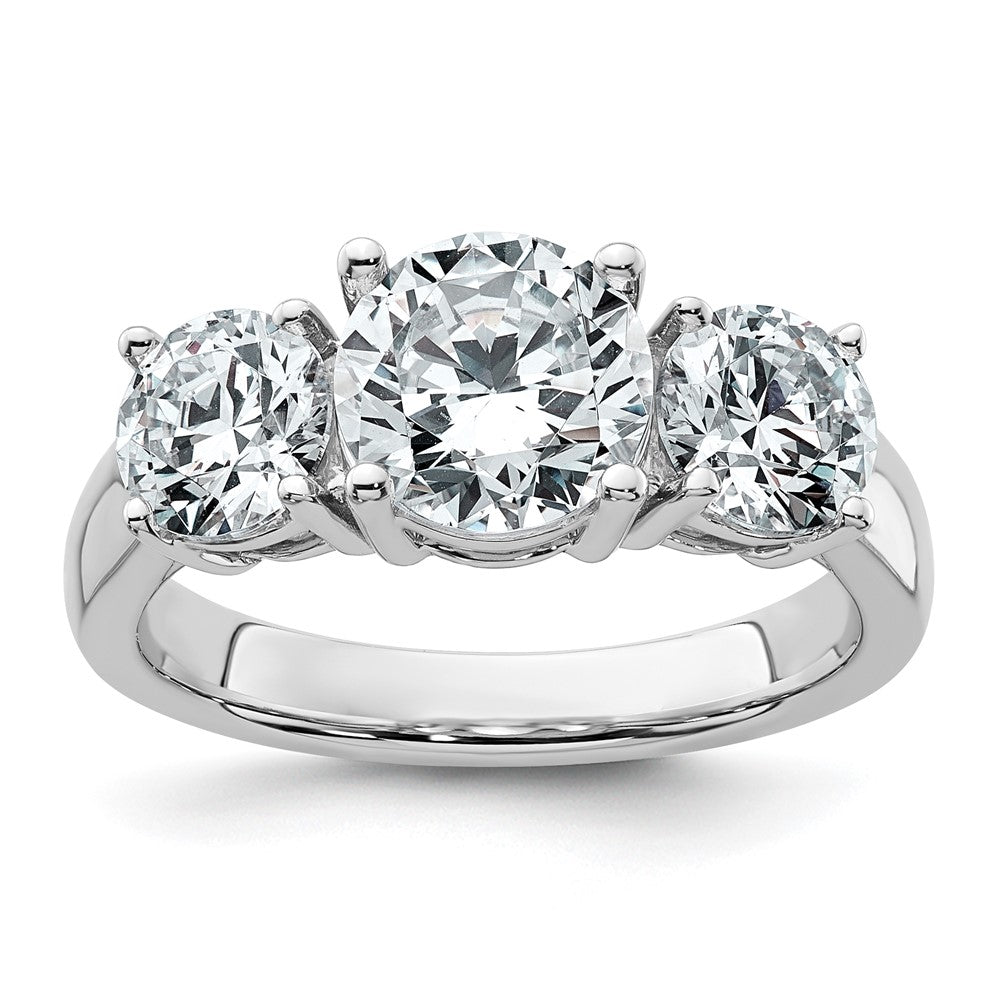 True Origin Lab Grown Diamond VS+ F+ Complete Round Three Stone Ring