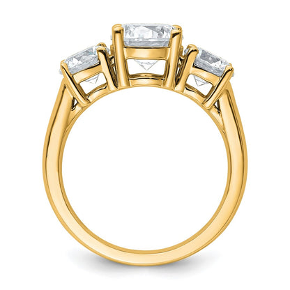 True Origin Lab Grown Diamond VS+ F+ Complete Round Three Stone Ring