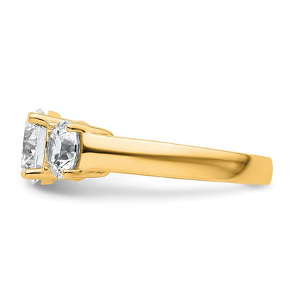 True Origin Lab Grown Diamond VS+ F+ Complete Round Three Stone Ring