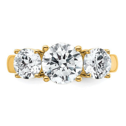 True Origin Lab Grown Diamond VS+ F+ Complete Round Three Stone Ring