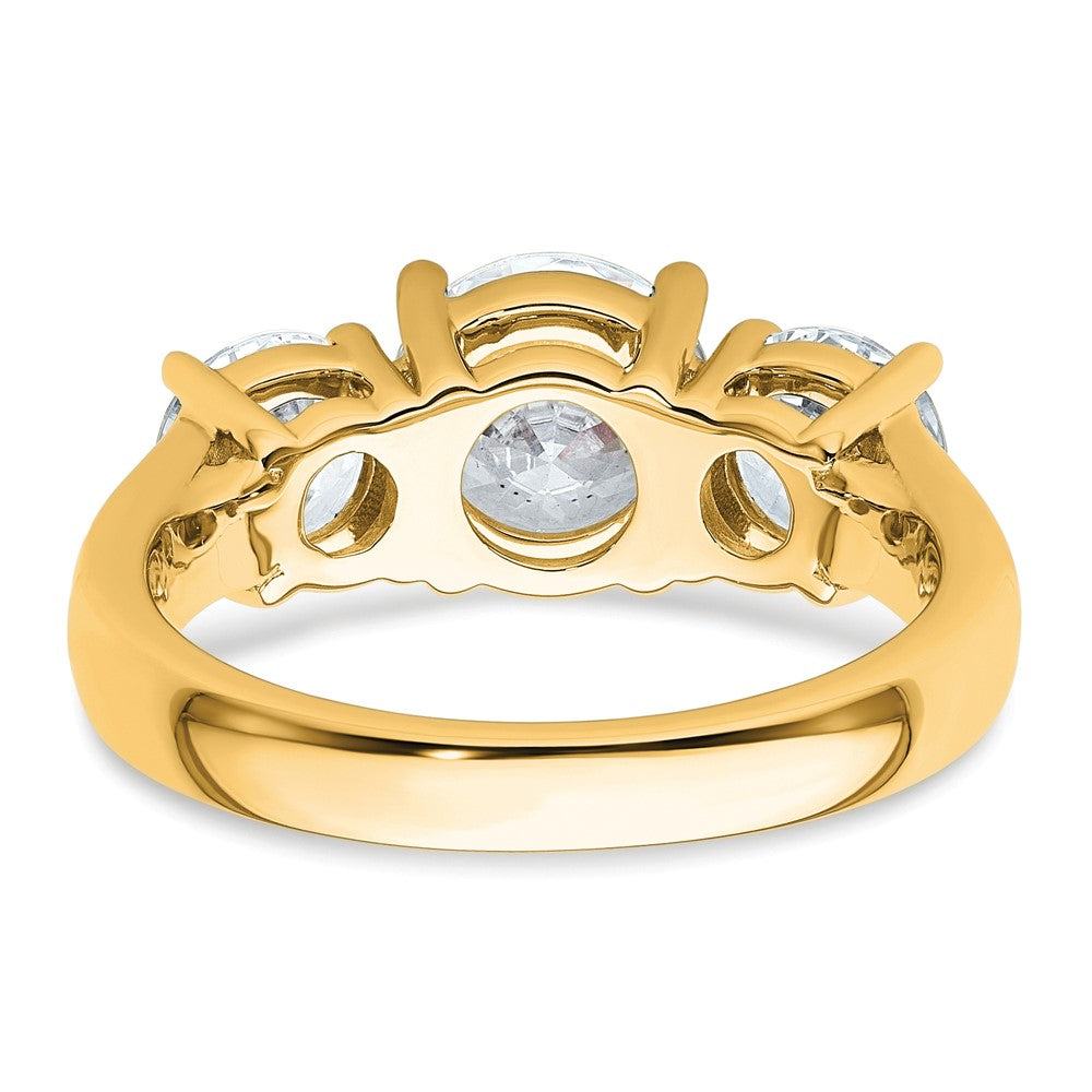 True Origin Lab Grown Diamond VS+ F+ Complete Round Three Stone Ring
