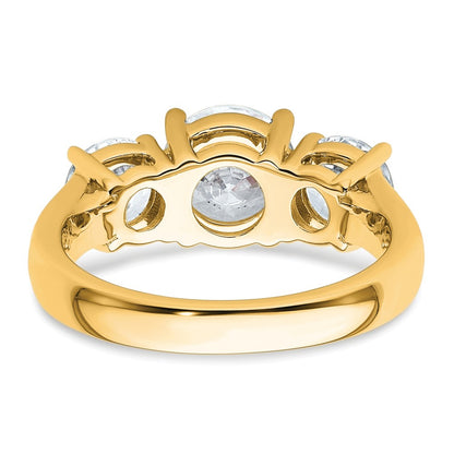 True Origin Lab Grown Diamond VS+ F+ Complete Round Three Stone Ring