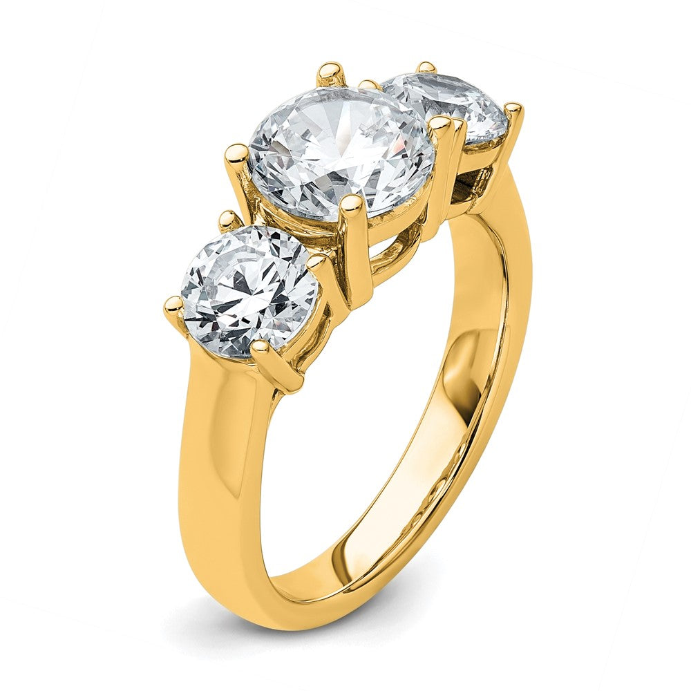 True Origin Lab Grown Diamond VS+ F+ Complete Round Three Stone Ring
