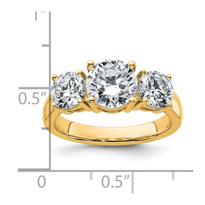 True Origin Lab Grown Diamond VS+ F+ Complete Round Three Stone Ring