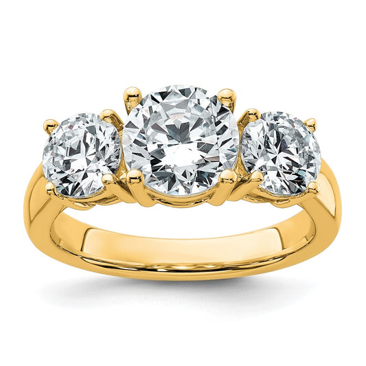 True Origin Lab Grown Diamond VS+ F+ Complete Round Three Stone Ring