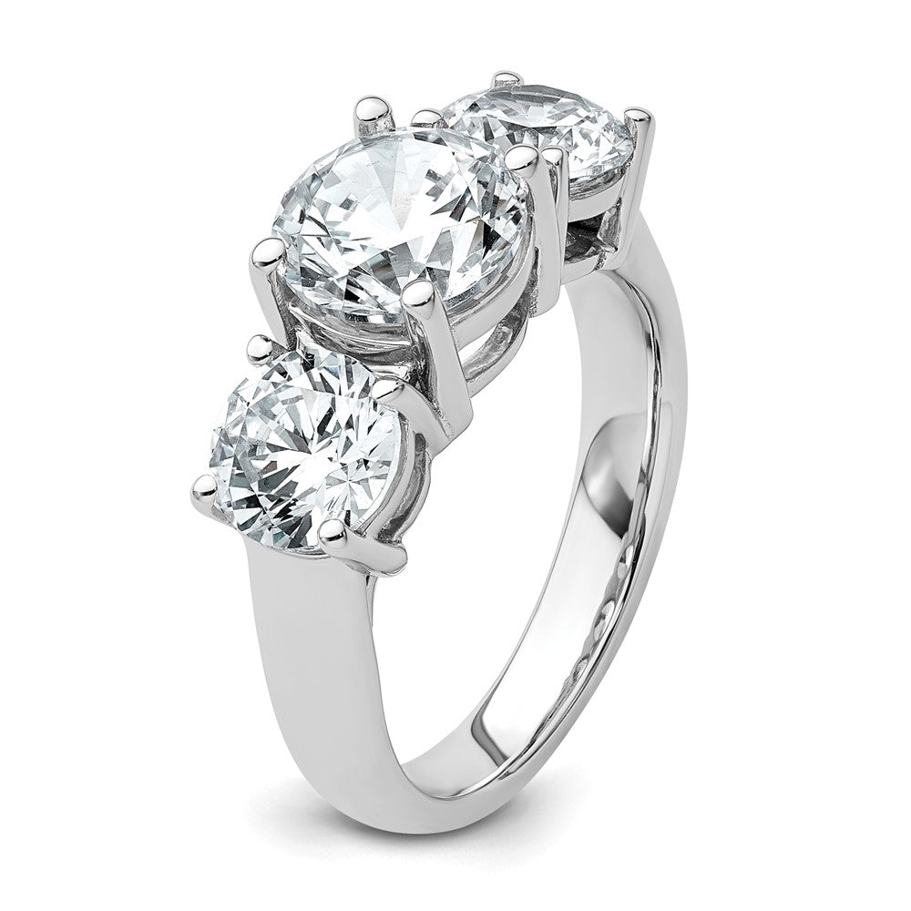 True Origin Lab Grown Diamond VS+ F+ Complete Round Three Stone Ring