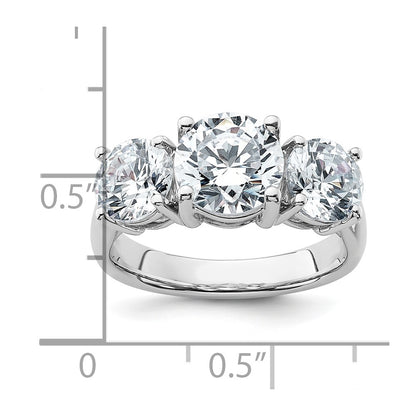 True Origin Lab Grown Diamond VS+ F+ Complete Round Three Stone Ring