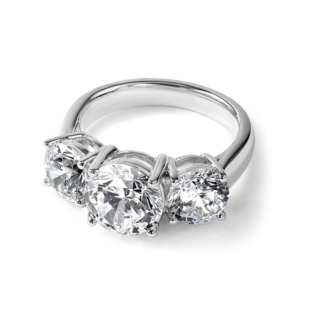 True Origin Lab Grown Diamond VS+ F+ Complete Round Three Stone Ring