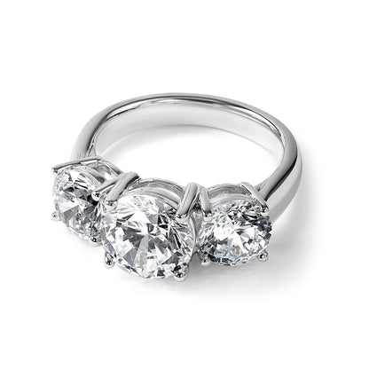 True Origin Lab Grown Diamond VS+ F+ Complete Round Three Stone Ring