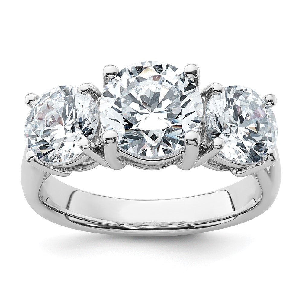True Origin Lab Grown Diamond VS+ F+ Complete Round Three Stone Ring