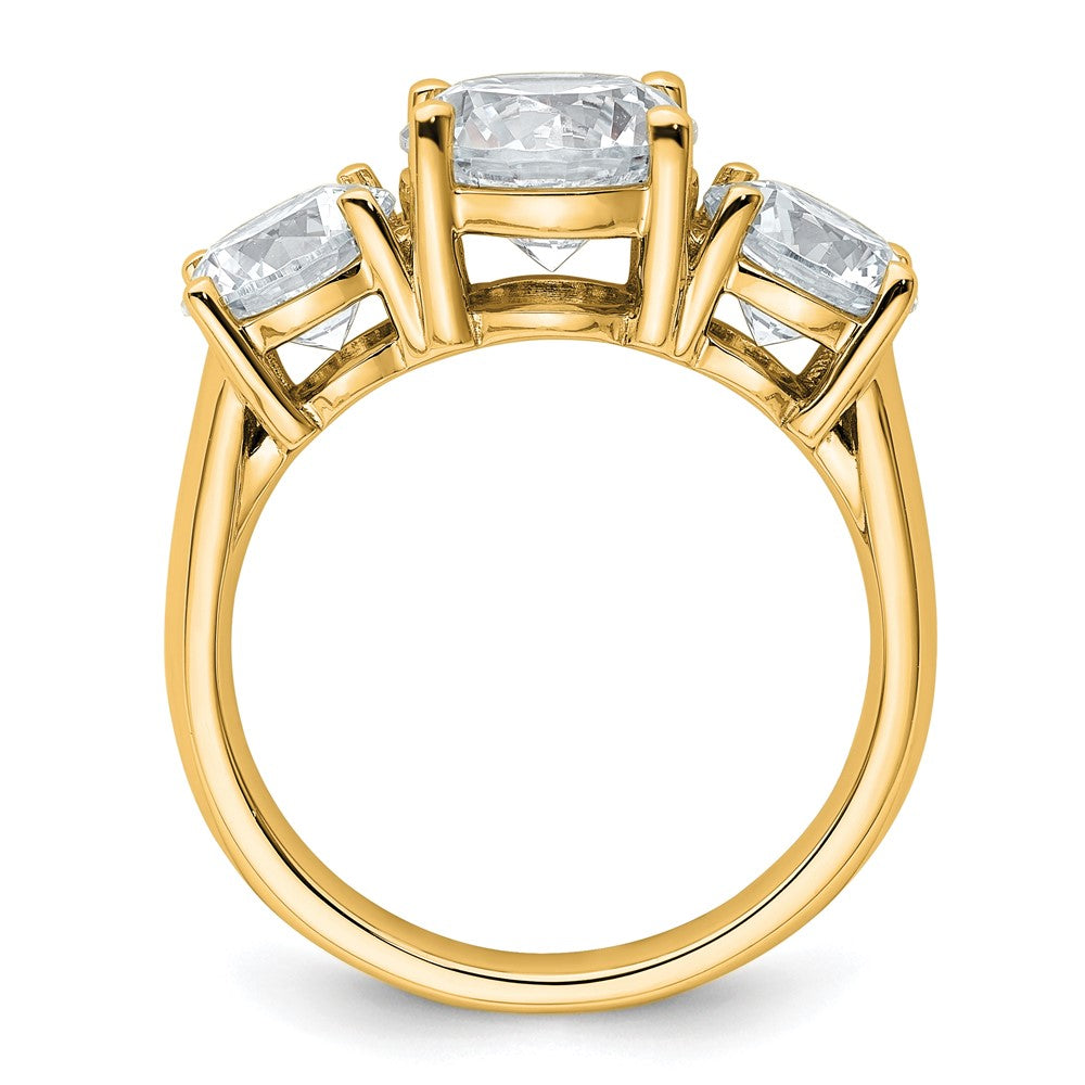 True Origin Lab Grown Diamond VS+ F+ Complete Round Three Stone Ring