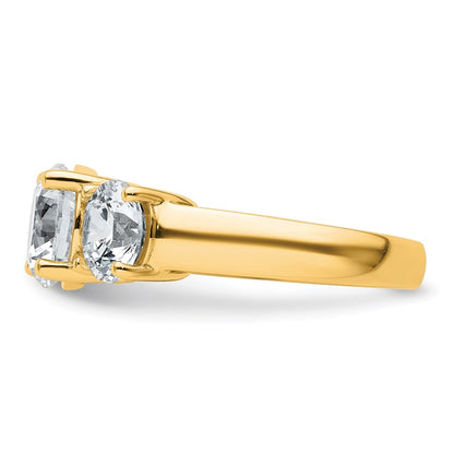True Origin Lab Grown Diamond VS+ F+ Complete Round Three Stone Ring