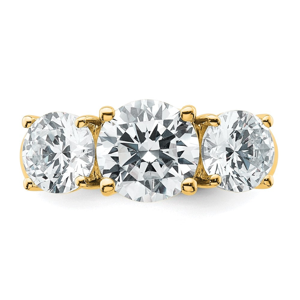 True Origin Lab Grown Diamond VS+ F+ Complete Round Three Stone Ring