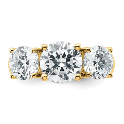 True Origin Lab Grown Diamond VS+ F+ Complete Round Three Stone Ring