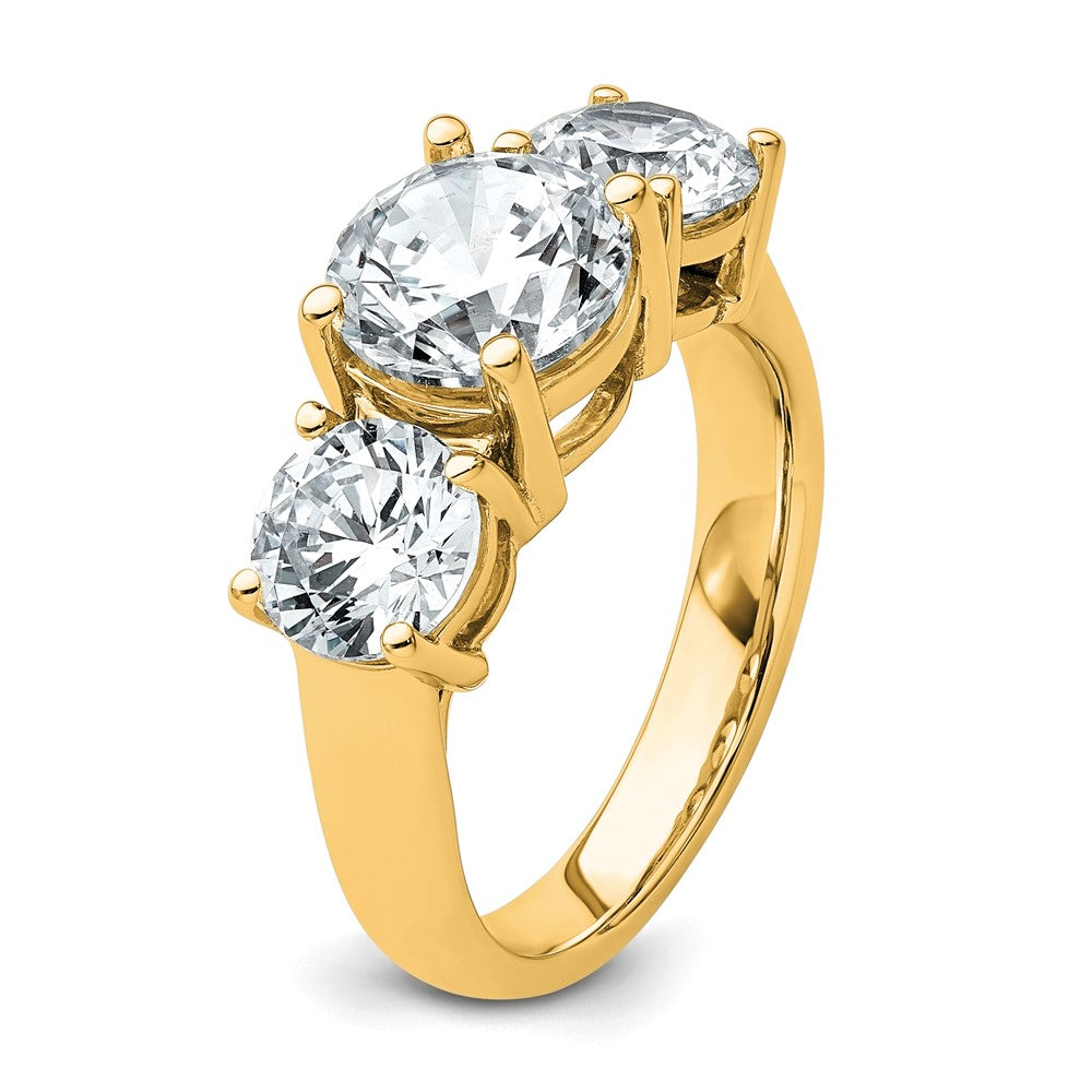 True Origin Lab Grown Diamond VS+ F+ Complete Round Three Stone Ring