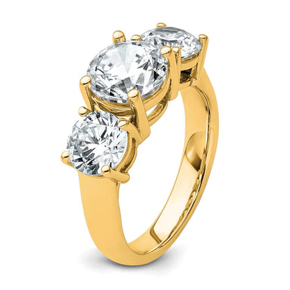 True Origin Lab Grown Diamond VS+ F+ Complete Round Three Stone Ring