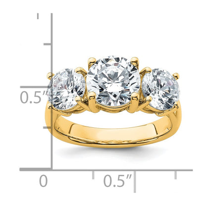 True Origin Lab Grown Diamond VS+ F+ Complete Round Three Stone Ring