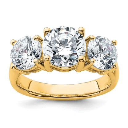 True Origin Lab Grown Diamond VS+ F+ Complete Round Three Stone Ring