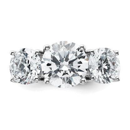 True Origin Lab Grown Diamond VS+ F+ Complete Round Three Stone Ring