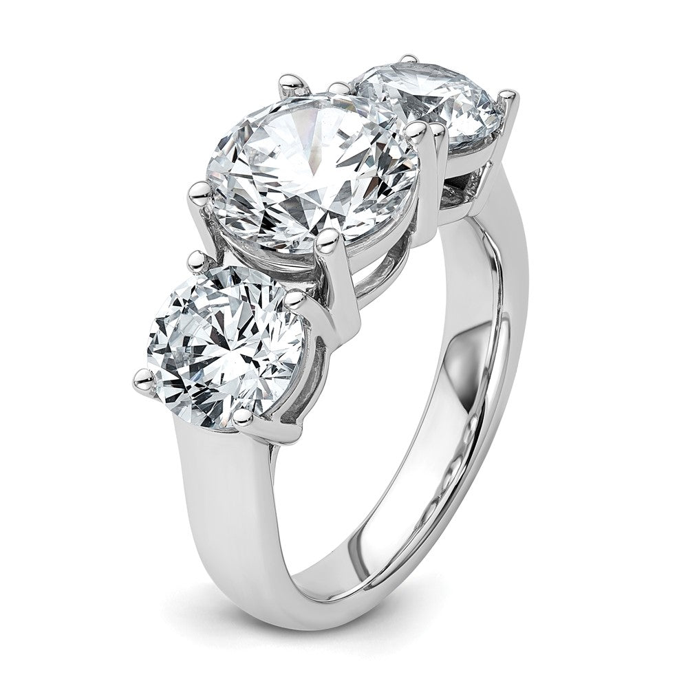 True Origin Lab Grown Diamond VS+ F+ Complete Round Three Stone Ring