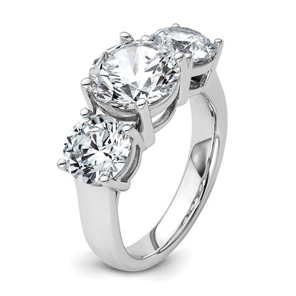 True Origin Lab Grown Diamond VS+ F+ Complete Round Three Stone Ring