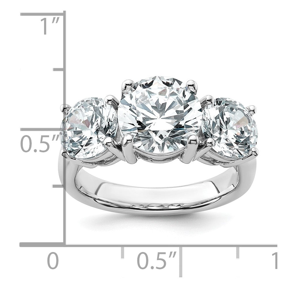 True Origin Lab Grown Diamond VS+ F+ Complete Round Three Stone Ring