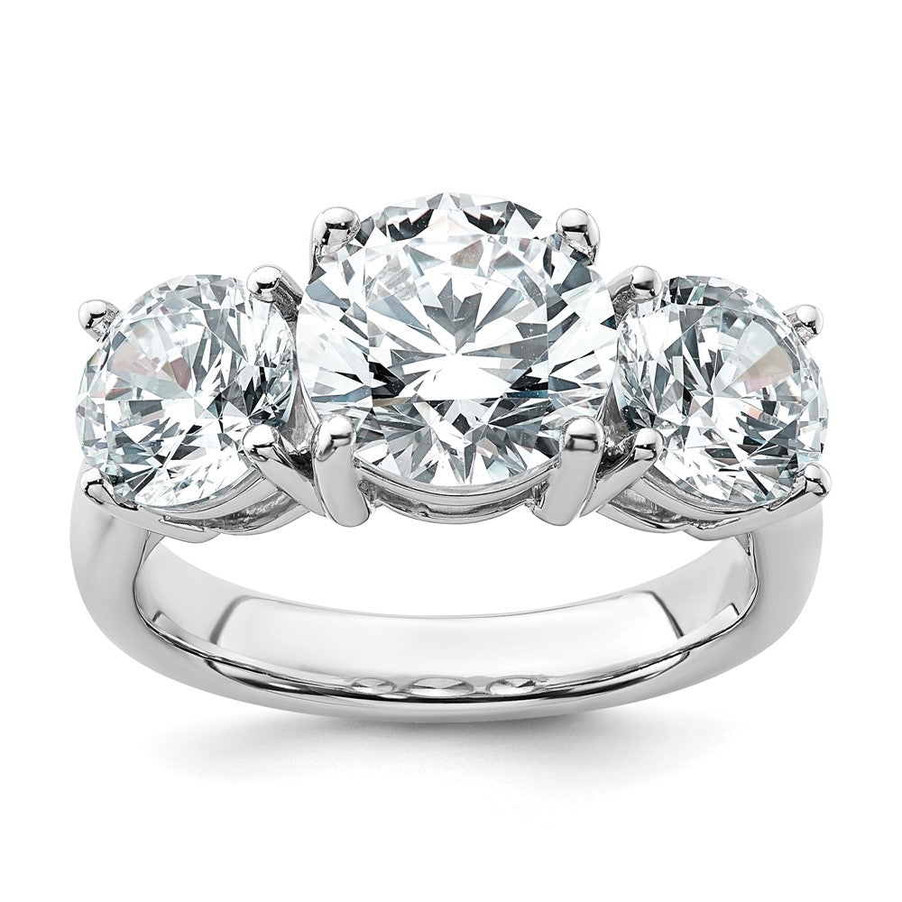True Origin Lab Grown Diamond VS+ F+ Complete Round Three Stone Ring