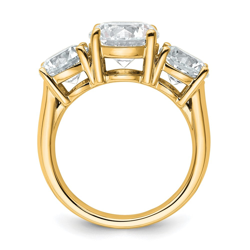 True Origin Lab Grown Diamond VS+ F+ Complete Round Three Stone Ring