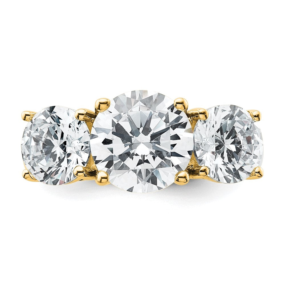 True Origin Lab Grown Diamond VS+ F+ Complete Round Three Stone Ring