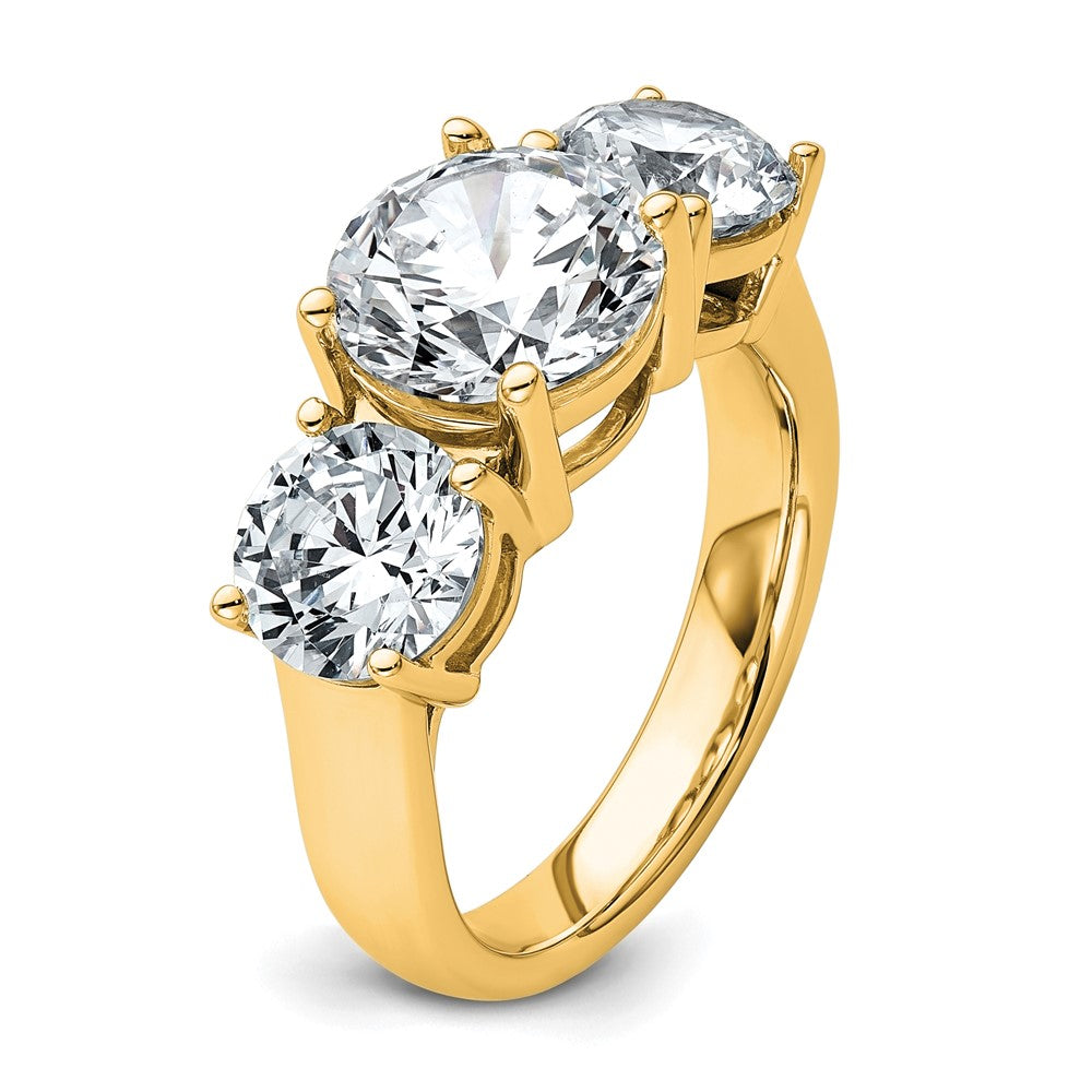 True Origin Lab Grown Diamond VS+ F+ Complete Round Three Stone Ring
