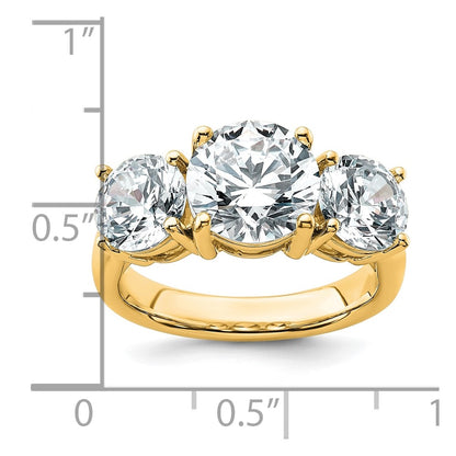 True Origin Lab Grown Diamond VS+ F+ Complete Round Three Stone Ring