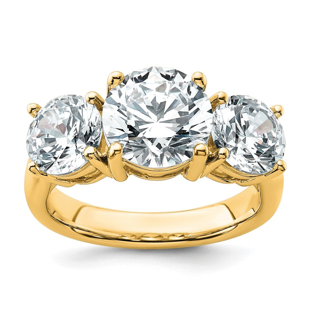 True Origin Lab Grown Diamond VS+ F+ Complete Round Three Stone Ring