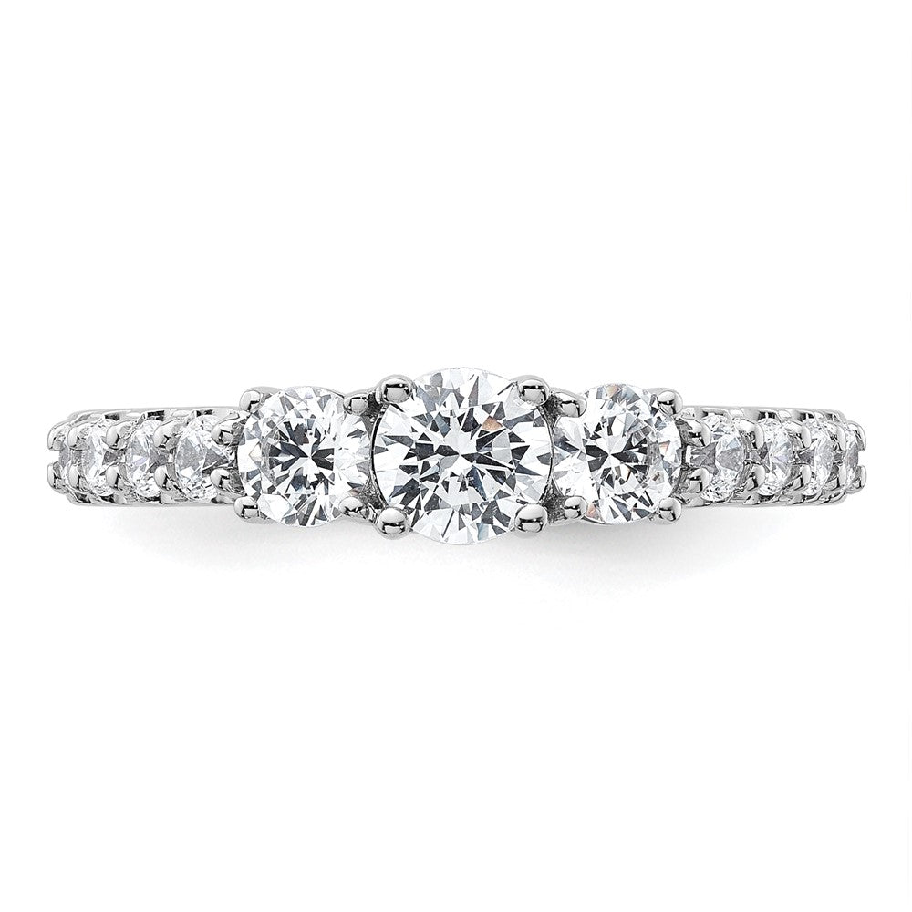True Origin Lab Grown Diamond VS+ F+ Complete Round Three Stone Ring