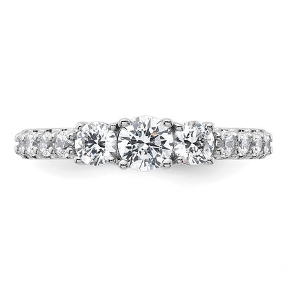 True Origin Lab Grown Diamond VS+ F+ Complete Round Three Stone Ring